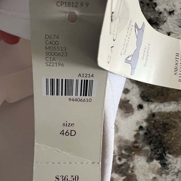 NWT-Smooth Balconette Cacique White Full-Coverage Bra - Picture 3 of 5